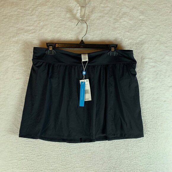 Bleu Rod Beattie Women's Black High Waist Skirted Swim Bottom Size 16W‎ NWT 9932 - Picture 1 of 10